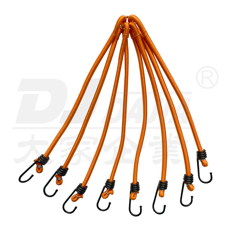 8mm Bungee Cords For 8 Arms Elastic Luggage Straps With Hooks