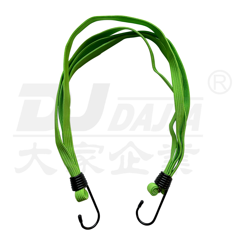 Zinc Plated Steel Hook Heavy-Duty Double Webbing 10mm Bungee Cords For Outdoor Use